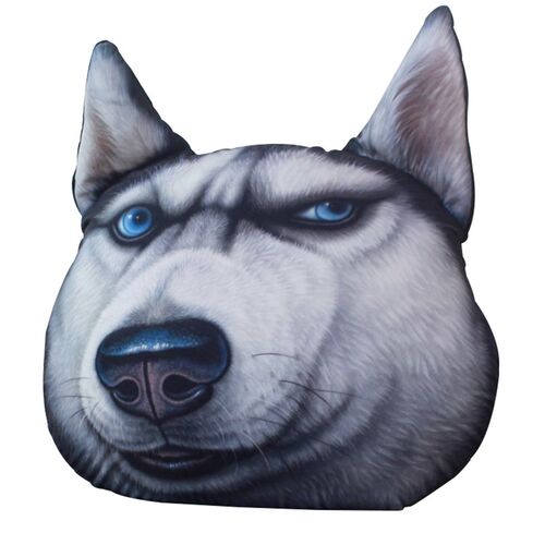 大号3D礼枕靠垫doge哈士奇狗头送男女生朋友单日狗搞怪生身抱物