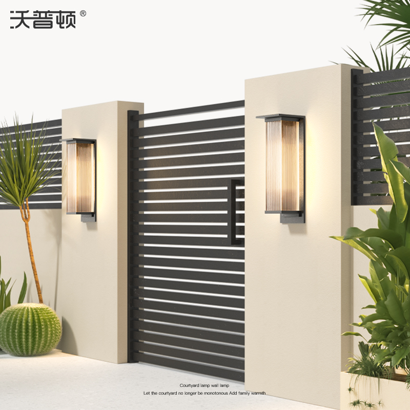 别墅大门柱子壁灯太阳能户外灯庭院壁G灯室外防水院子外墙灯门前