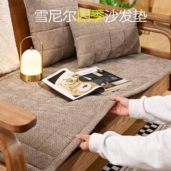 简约沙发垫20024新款红实木沙发坐垫四季通用机洗水洗座垫可定制