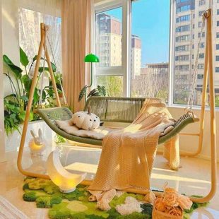 友利户外网红休闲檀花秋千吊椅室外高端庭院别墅花园阳台秋千吊椅