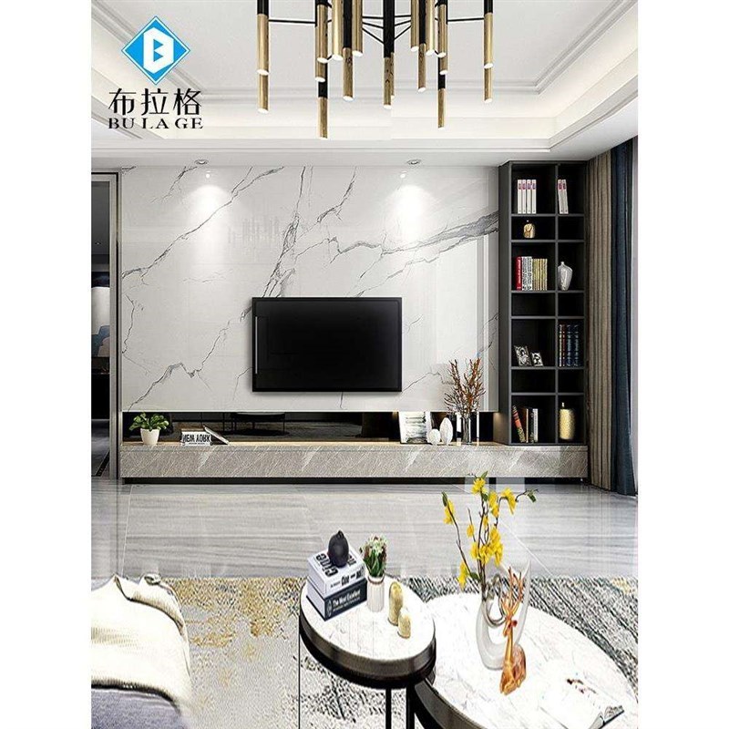 背景墙岩悬空微晶石大o理石瓷砖现代装饰柜板202S0简约电视墙影视