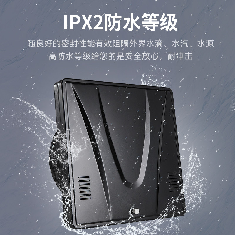 排气扇厨房换气扇家用排风扇强力抽油烟10寸墙壁式窗户翻盖排烟机