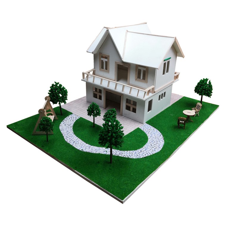 手工制作雪弗板模型学生作业比赛diy木片木棒沙盘模型材料包定制