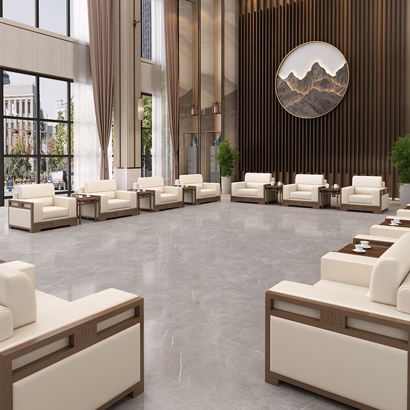 贵宾接待办公沙发商务室会议室会客区酒店大堂单人位茶几组合