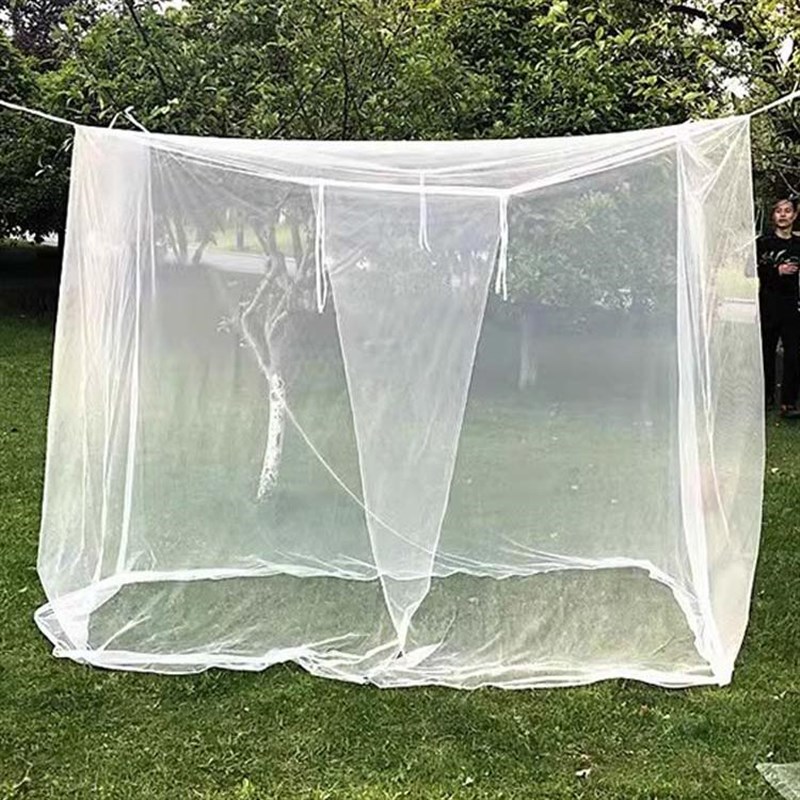 简易方顶蚊帐户外吊床旅行方便携带免安装2米长宽露营野营大蚊帐