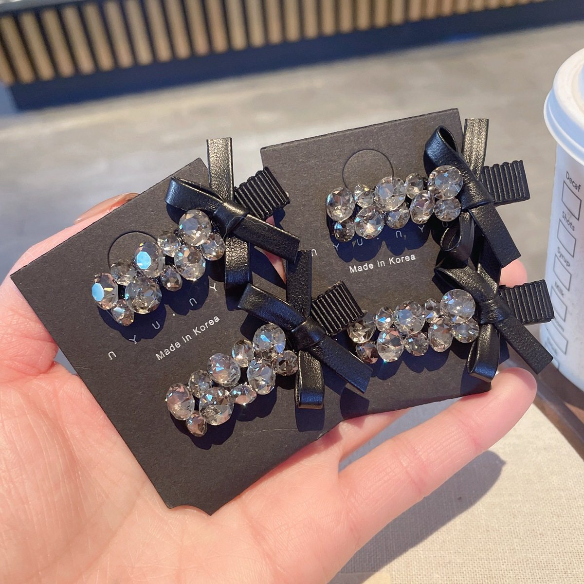 早春爆款大水钻蝴蝶结发夹鸭嘴家时尚刘海夹气质侧边夹发卡顶夹,饰品/流行首饰/时尚饰品新,民族风发饰,淘宝优惠券,粉丝福利购,淘宝优惠卷