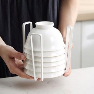 碗碟倒扣沥水架耐用不易生锈厨房铁艺碗碟架餐厅实用碗碟收纳架