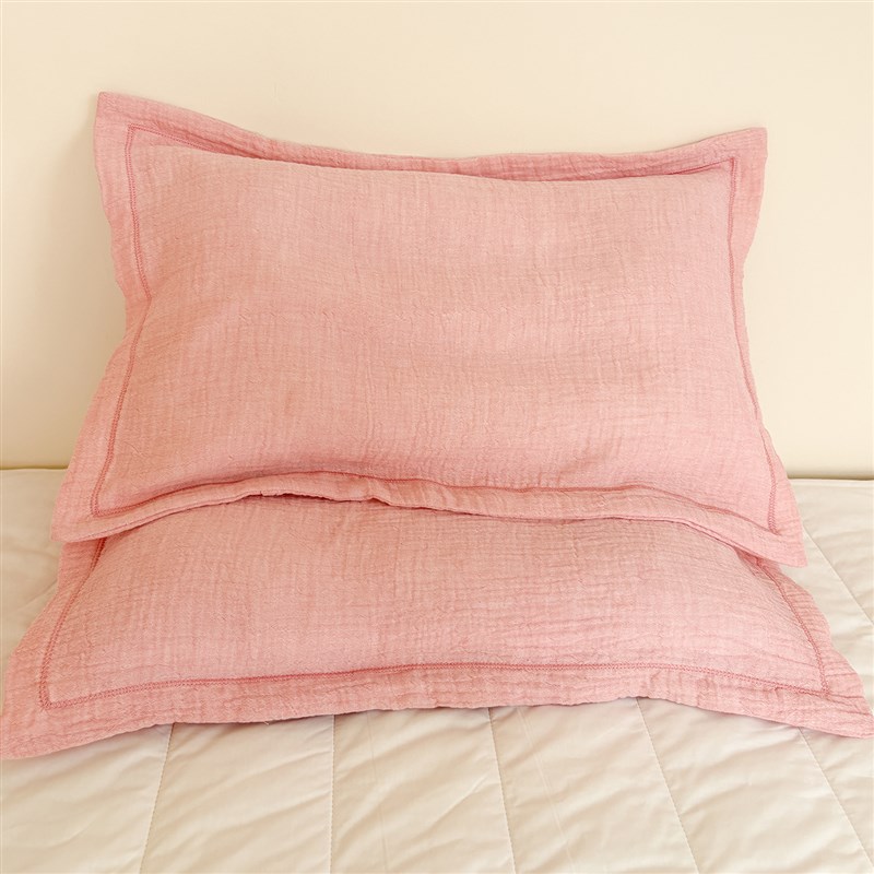 全棉皱皱纱儿童宝宝枕套30x50单只枕头套50x80加大枕芯内胆套