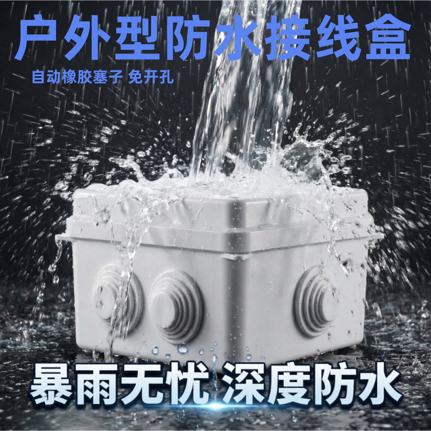 IP65防水盒接线室内外86型加厚电线接头布线配电箱插座开关保护罩