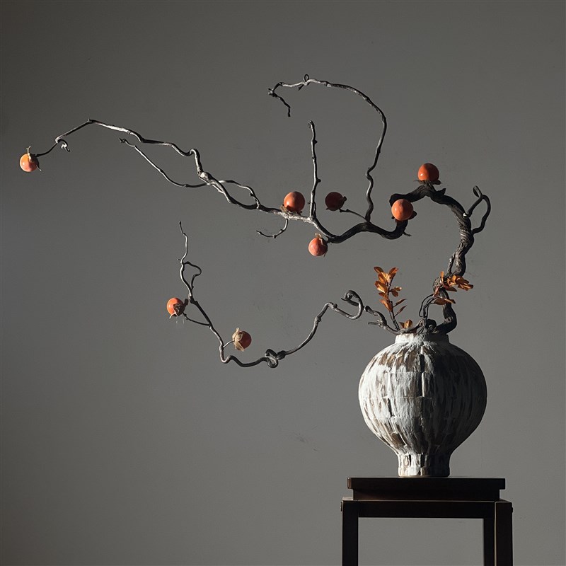 侘寂风花瓶陶罐复古粗陶中式日式插花客J厅玄关酒店禅意摆件艺术