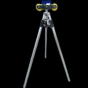 长杆三角支架长竿架带滑轮铝合金加强伸缩炮竿龙门架传统钓支架