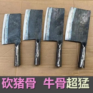 仙湖钢刀汽车钢板手工锻打屠夫杀猪砍骨刀斩骨刀厨房砍牛骨头