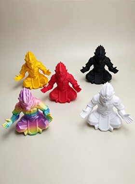 3d打印创意玩具孙悟空笔架摆件