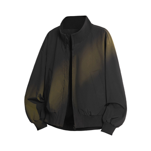 维路雅美式2026秋季新款高街飞行员夹克立领外套宽松潮牌棒球短款