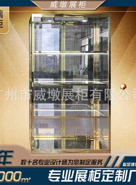 工厂定制带锁不锈钢恒温智能酒柜家用商用轻奢落地玻璃 柜展示柜