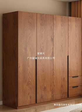 经济型儿童用组合风家用衣柜卧室仿古简易衣橱小户型出租房