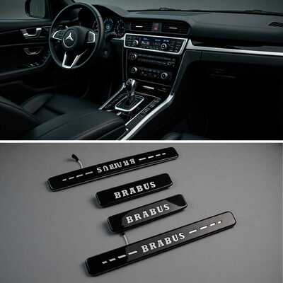 奔驰GW464 W463 W465GLC/GLE/GLS/GLA GLB CLA门槛条改装迎宾踏板