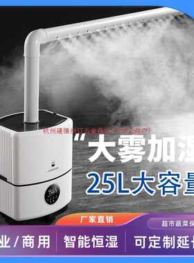 大雾量加湿器工业商用超市蔬菜水果保鲜菜品喷雾餐车接管纺织车间