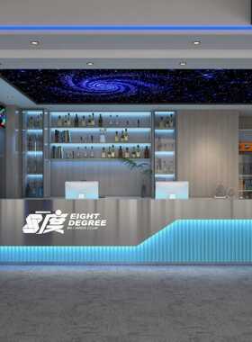 不锈钢台球厅吧台网吧酒吧健身房前台接待台餐饮店奶茶店收银台