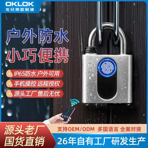 GS40FB庭院仓库指纹锁员工储物保险柜电箱OKLOK蓝牙锁厂家