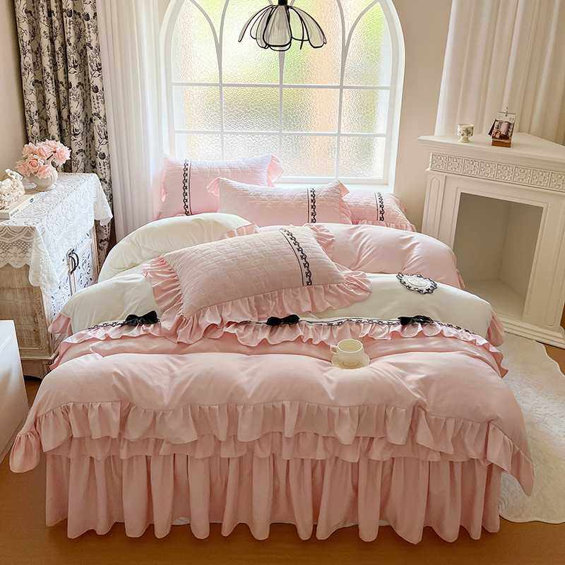 2025新款全棉高支高密精梳棉双层蕾丝花边床裙四季通用柔软四件套,鲜花速递/花卉仿真/绿植园艺,其它园艺用品,淘宝优惠券,粉丝福利购,淘宝优惠卷