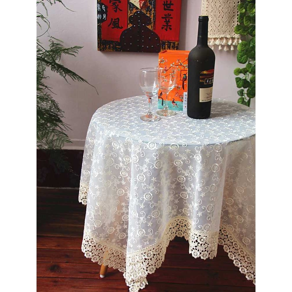 双层田园欧式蕾丝桌布电器防尘盖布纯色绣花台布半透明茶几布新品,鲜花速递/花卉仿真/绿植园艺,其它园艺用品,淘宝优惠券,粉丝福利购,淘宝优惠卷