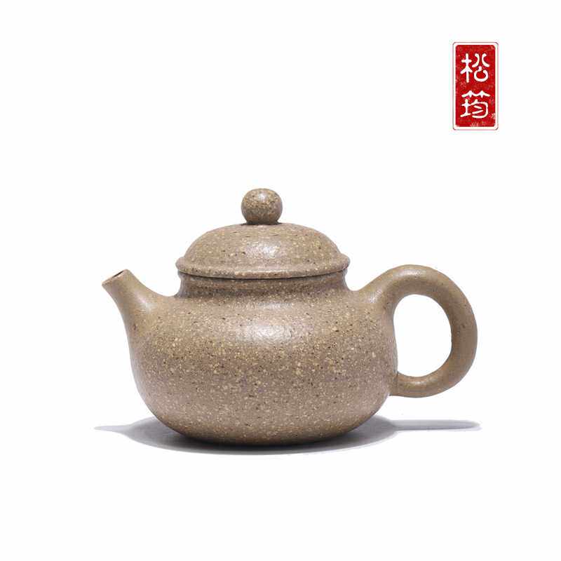 中式泡茶壶功夫茶具 宜兴紫砂壶原矿粗砂16目段泥纯手工容天200ML