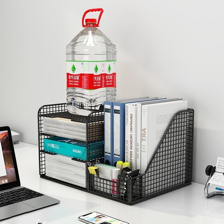 办公桌置物架文件架收纳架文件夹收纳盒文件框办公用品桌面置物架