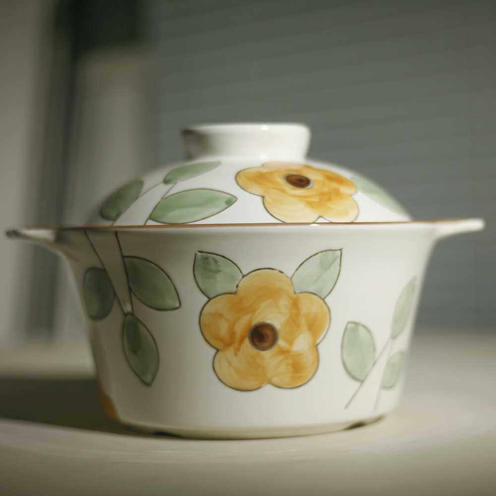 双耳汤碗汤碗大号陶瓷碗汤锅双耳碗家用釉下彩碗汤盆陶瓷碗带盖2L,鲜花速递/花卉仿真/绿植园艺,其它园艺用品,淘宝优惠券,粉丝福利购,淘宝优惠卷
