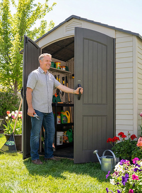 LIFETIME户外防雨防晒储物活动房别墅阳光房花园遮阳棚杂物间