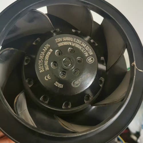 B2E175-063A-AA76 220V 0.25/0.34A 52/75W 26000/5000转离心风机
