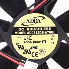 全新原装ADDA AD0812DB-A70GL 8025 12V 0.09A 8厘米机箱静音风扇