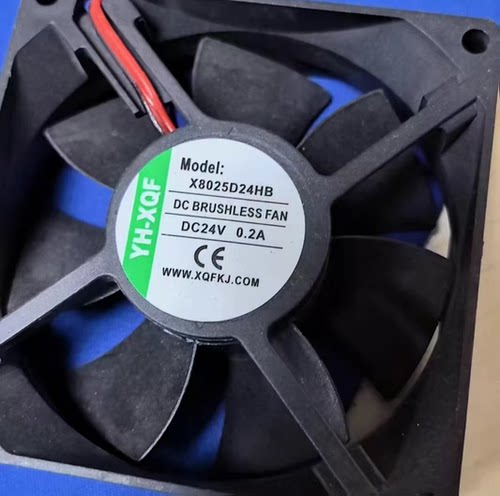 全新 YH-XQF X8025D24HB DC24V 0.2A 变频器散热风扇 8CM