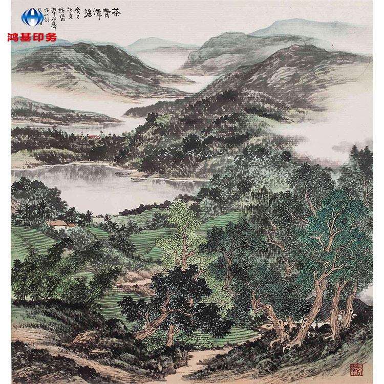 批量制作宣纸装饰画喷绘/打印动物山水仿古名人字画量大优惠