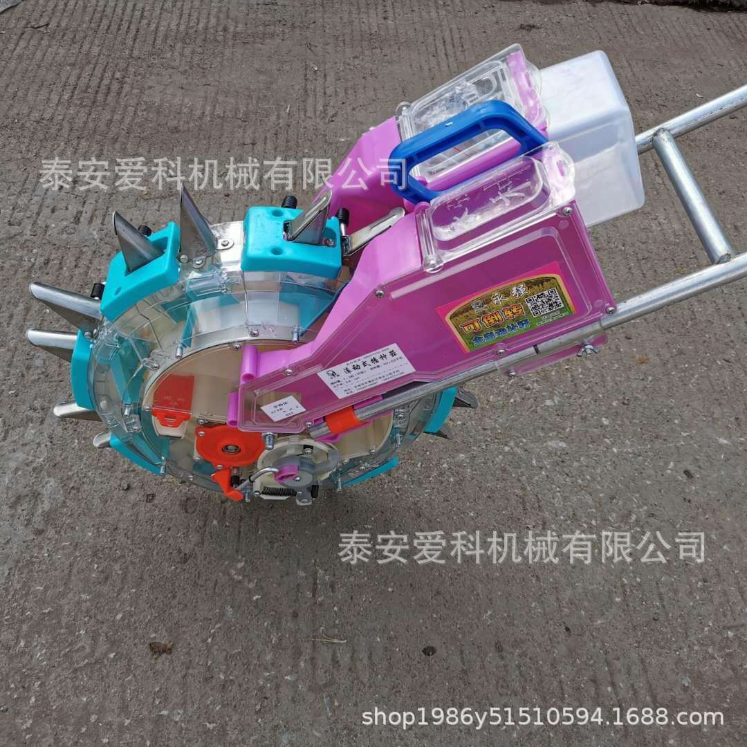 手推双20嘴播种机花生大豆谷物高粱白菜施肥播种一体机蔬菜点播器