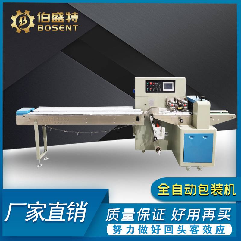 厂家供应出口品质BST-250X下走纸枕式包装机多功能自动小型包装机