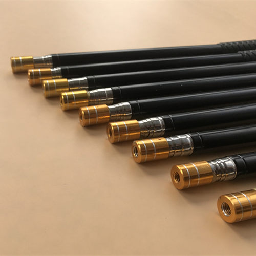 升级1.5米5节属锈子伸缩杆 便携式竞技用金不抄网杆钢 迷你收缩杆