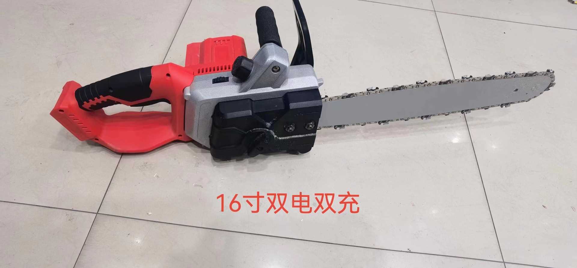 10 12 f16寸充电式电链锯链条锯园林伐木锯无刷锂电手持单手电锯