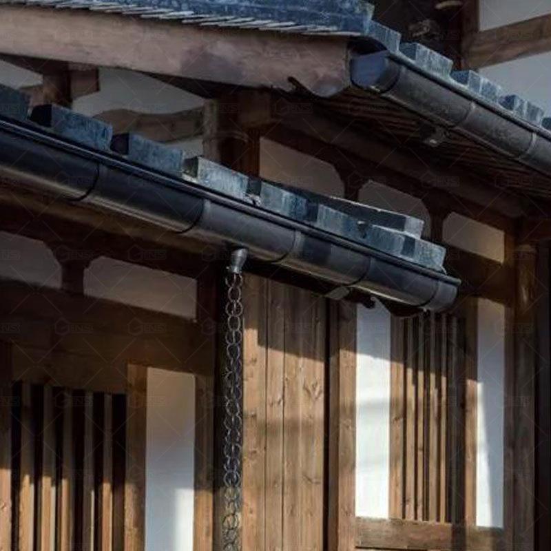 广州捷思多彩纯铜成品天沟厂家直销屋面翻新金属檐沟体系安装简便