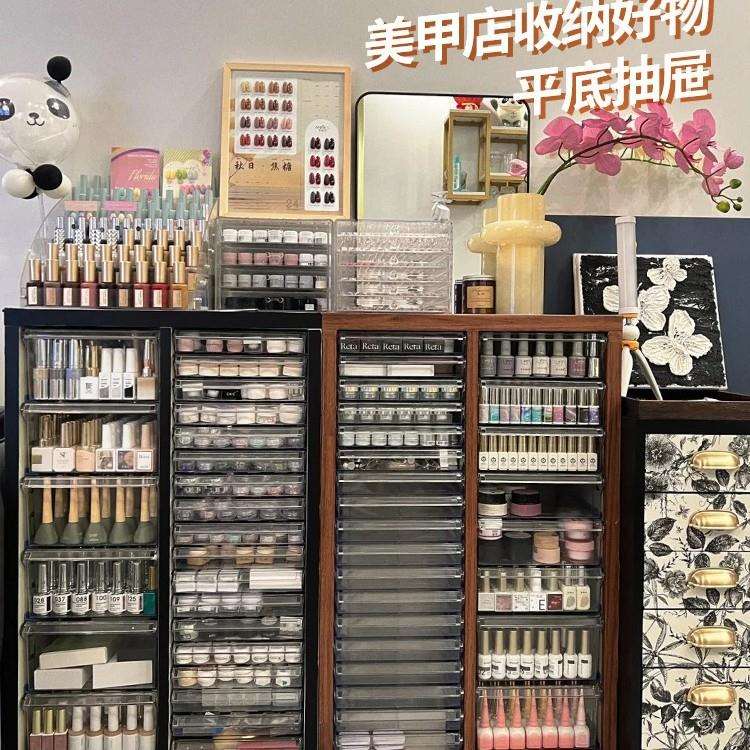 美甲收纳柜A4文件柜平底美甲店烘焙模具柜甲油胶灌装多层分类柜子