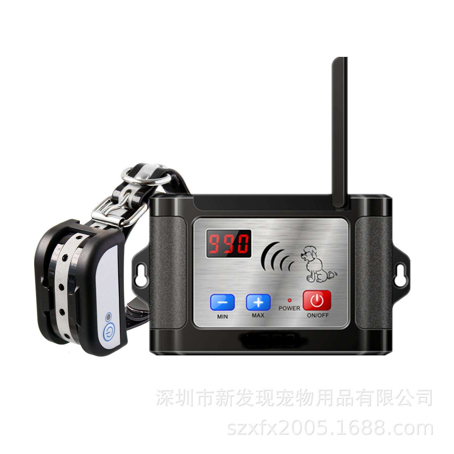 户外宠物用品无线电子围栏训练器可充电防水围栏带夜间反光项圈
