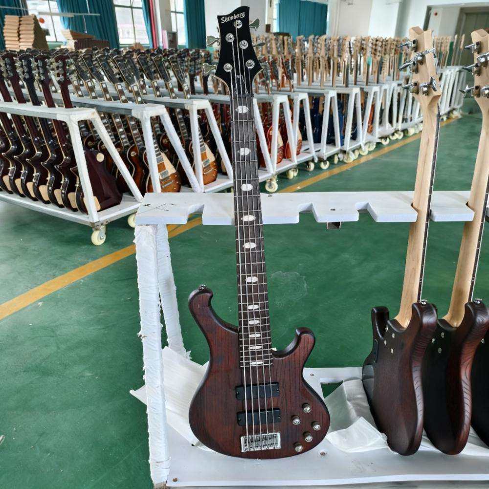 跨境厂家五弦电贝司bass摇滚乐器初学者新手入门男女生五弦电贝司