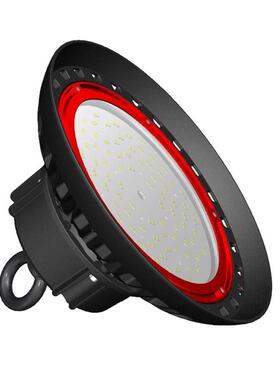 LED 工矿灯 ufo外壳套件 200w黑色圆形飞碟灯套件 压铸灯具配件