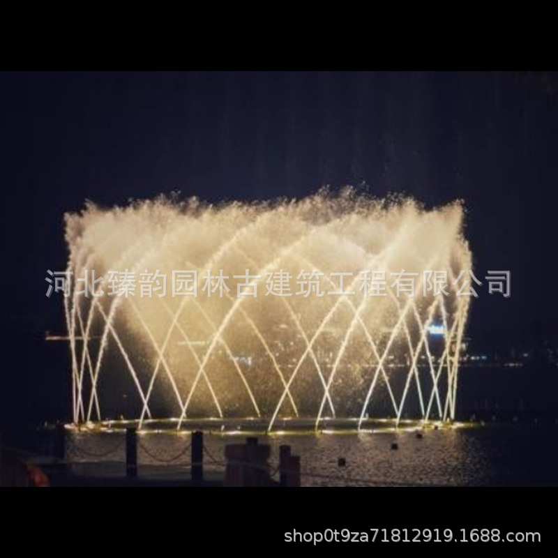 音乐喷泉DMX512灯喷头水循环全套设备旱喷低压泵喷泉互动水景厂家
