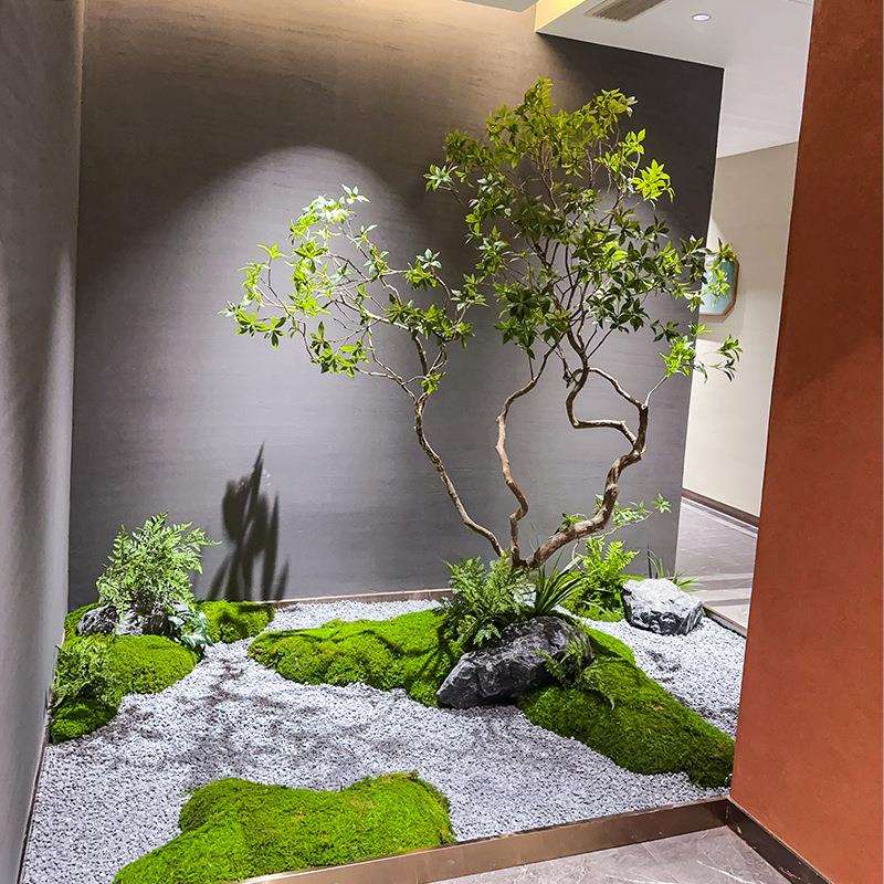 仿真马醉木橱窗造景植物室内高端仿生绿植装饰树大型假树简约景观