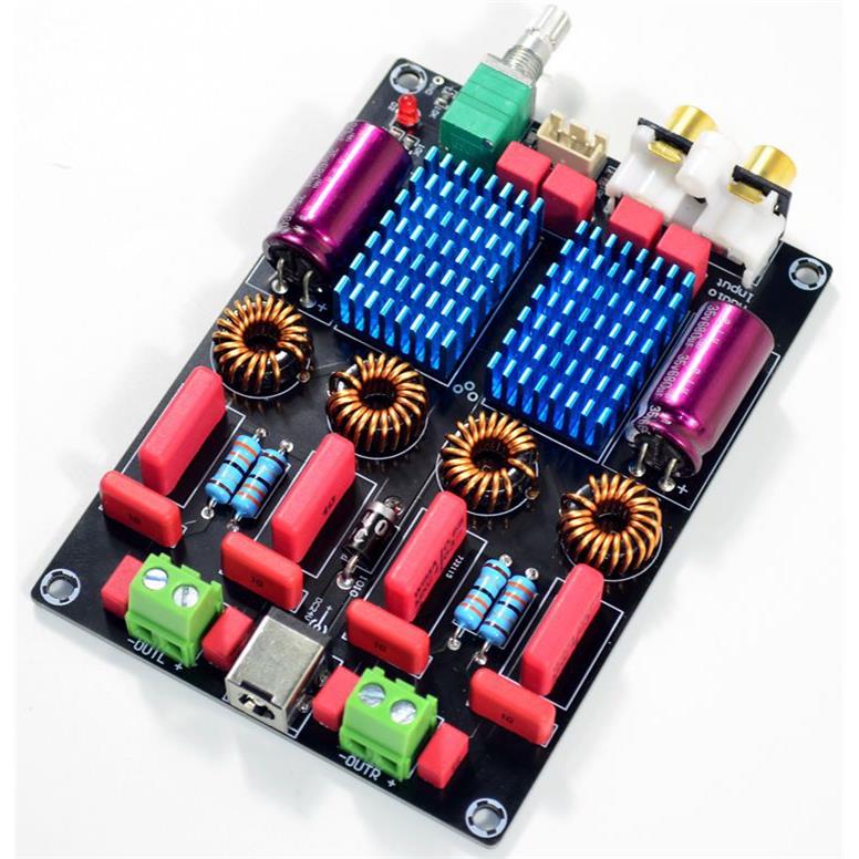 TPA3116 2.0 双芯片 WIMA数字功放板( 100W+100W)