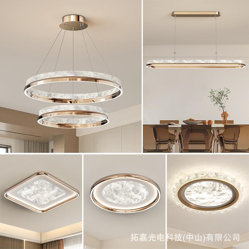 创意圈圈灯意式轻奢客厅吊灯设计师灯具现代简约餐厅大厅主灯