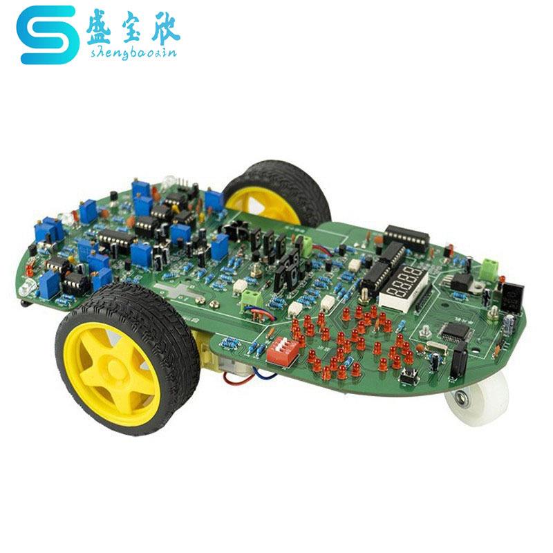 贴片单片机智能小车遥控循迹避障车技能大赛竞赛套件TJ-56-577