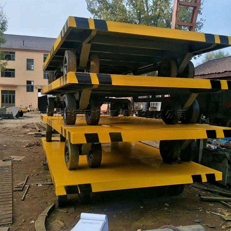 10吨重型平板拖车 定/制机场行李货物托运车 厂区牵引式低平板车