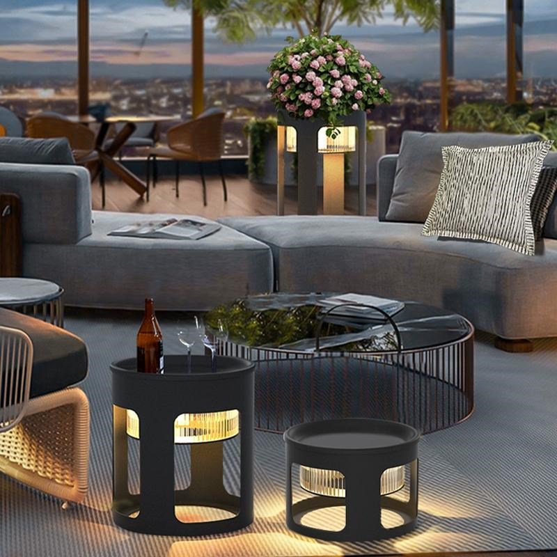 户外太阳b能花架灯茶几灯别墅庭院阳台露台落地灯花园草坪灯景观